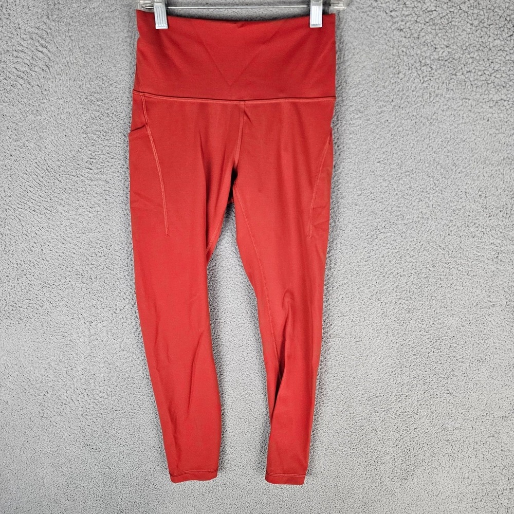 Lululemon Women's Wunder Train High-Rise Tight Orange LW5EPSS‎ Size 6